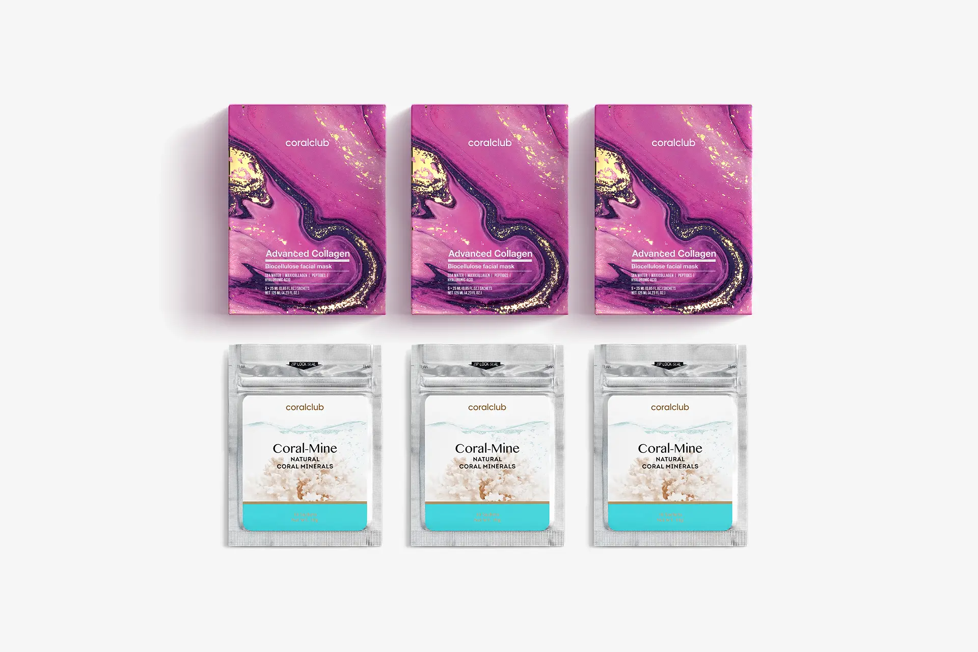 Advanced Collagen Biocellulose facial mask + Coral-Mine